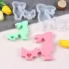 Molde de Silicona para Velas Aromáticas de Corazón de Cristal Epoxi Conejo de Pascua Adorno de Yeso