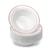 Ventas Directas de Fábrica Borde Dorado Doble Cara Plástico PS Tazón para Ensalada Set Desechable de Vajilla Tazón para Ensalada Arena Comercio Exterior Transfronterizo