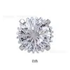 El Titanio Crea Todas las Cosas Nuevas Aleación de Titanio F136 Rosca Interna Corte de Corona Zirconio 5A 6mm Stud para Hélice de Oreja Súper Brillante Cabeza de Repuesto