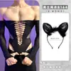 Lencería Sexy de Lóbulo, Body Ajustado Sedoso Luminoso con Calados, Uniforme Seductivo, Atuendo de Malla Erótico, Tallas Grandes, Body de una Pieza al por Mayor