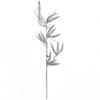 Envío gratis nuevo directo de fábrica transfronterizo decoración navideña accesorios de planta de simulación 37cm polvo dorado hojas de bambú tridimensionales