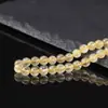 7A Cuarzo Rutilado Dorado Natural Cuentas Sueltas Pulsera de Abalorios Hecha a Mano Pulsera Accesorios de Joyería Cuentas Espaciadoras de Cristal Productos Terminados Venta al por Mayor