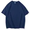 Colores Verano 23 4 Tallas 180g Doble Cepillado Seda de Leche Suave Delgado Liso Camiseta de Manga Corta Corte Holgado Venta al por Mayor