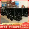 Carro de material para minería con túnel de desvío de agua, equipo de transporte, estructura de volquete de tres lados, diseño simple, carro de material de especificaciones completas