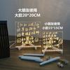 Pizarra Luminosa Pizarra de Mensajes Transparente Luminosa Pizarra de Notas Luz Nocturna Estilo Ins DIY Luz de Ambiente Personalización