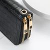 Cartera de Mujer Estilo Comercio Exterior 2026 Modelo Nuevo Venta Directa de Fábrica Moda Europea y Americana Tendencia Patrón de Cocodrilo Pu Bolso de Mano con Doble Cremallera