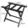 Estante para equipaje de bambú estante para equipaje de habitación de hotel plegable estante de doble almacenamiento suministro directo de fábrica
