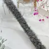 Tira de Borda para Roupas de Outono e Inverno, 1,5 cm de Largura, Pelo Sintético de Visom, Preto e Branco, Cinza Azul, Fita para Bordas de Roupas DIY, Faixa de Cabelo, Acessórios de Pelo para Roupas
