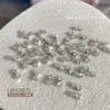 Acessórios para Nail Art de Zircônia Mini Laço Luz Piscante Luxo Pequeno Laço de Amor Prata Acessórios para Unhas Atacado