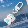 Pingente de Chaveiro Popular de Resina de Coelho e Gato Kt Sanrio Corrente para Pendurar em Mala Capa de Celular Decoração de Mochila Estudantil