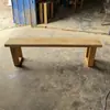 Mesa de Bar de Madeira Maciça, Mesa de Madeira de Olmo Antigo, Mesa de Chá de Madeira Natural, Mesa de Escritório Minimalista Moderna, Mesa de Escrita Retangular para Crianças, Sem Tinta