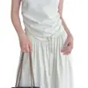 Cinturón tejido de perlas de imitación para mujer, accesorio de cadena de cuentas de verano, cadena decorativa para vestido, cadena de cintura para vestidos de mujer en verano