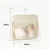 Bolsa colgante de almacenamiento de ropa interior para montaje en pared para uso doméstico, organizador de compartimentos tres en uno para sujetadores, bragas, shorts y calcetines
