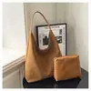 Bolsa Tote Grande Capacidade Feminina 2026 Estilo Coreano Moda de Alta Qualidade Versátil para o Dia a Dia Retrô Tendência Bolsa de Ombro
