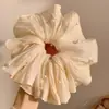Ligas para el cabello estilo coreano, ligeras, con estampado de leopardo, elásticos para el cabello retro extragrandes, bandas elásticas para el cabello muy elásticas, scrunchies de moda para mujer