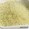Super-Excelente 2 mm Hielo Imitación Jade Núcleo Teñido Vidrio Cuentas de Arroz Imitación Checo Crema Vidrio Cuentas para Pulsera Anillo DIY
