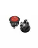 Interruptor Impermeável Kcd1-104N106N em Forma de Barco, Redondo com Luz, Pequeno Interruptor de Ignição Redondo com Luz na Parte Superior e Inferior