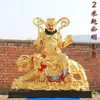 O templo dedicado ao deus da riqueza resina Buda deus da fortuna montado em tigre Zhao Gong Ming Wu deus da riqueza 1,6 metros 1,8 metros