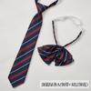 Estilo Universitario Japonés Corbata JK para Mujer Collar de Corbata Camisa a Rayas Color Vino Tinto Lazo Corto Uniforme Escolar Masculino DK