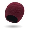 Chapéu Feminino Inverno Esqui Cor Sólida Quente Core-spun Fio Lã Chapéu Simples All-match Cor Sólida Baotou Malha Chapéu Masculino