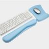 Set de Soporte para Muñecas de Espuma Viscoelástica para Mouse Pad y Teclado, Almohadilla para Muñecas Mecánica para Escritorio de Computadora, Antideslizante, Escritorio de Oficina