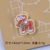 Mini Galleta de Navidad Juguete de Comida Dibujos Animados Accesorios para Joyería DIY Accesorios de Pegamento de Crema Resina Pasador Materiales para Uñas
