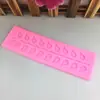 Molde de silicone para bolo de renda com folha faça você mesmo, utensílio de cozinha, molde para bolo flip