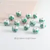 Acessórios para Joias DIY 8mm Contas de Cerâmica Azuis e Brancas Materiais para Colar Feitos à Mão Contas Peroladas Aplique de Jingdezhen Contas de Cerâmica