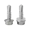 Parafusos Autoperfurantes para Telhado de Aço Inoxidável 410 com Cabeça Sextavada Externa Autoperfurantes com Ponta Perfurante 5.5M4.2M4.8M6.3