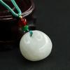 Colgante Hebilla de Princesa de Jade Blanco de Hetian Aiyu, Colgante Hebilla de Seguridad de Jade Blanco, Venta al por Mayor de Fábrica S2051321