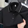 Camiseta Casual de Manga Curta de Alta Qualidade para Homens de Meia-Idade, Camisa Polo Simples e Moderna, Nova Peça de Verão com Manga Meia-Manga Estilo Pai