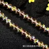 Hongyun Cristal Vidrio Bolas Rebotantes Super Brillantes Boutique Accesorios para Joyería DIY Bolas Redondas Facetadas Explosivas Bolas de Tierra de 96 Caras