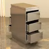 Armário de Ferramentas para Cabeleireiro Armário de Ferramentas para Barbearia Rack de Armazenamento para Cabeleireiro em Aço Inoxidável Armário de Exposição de Chão