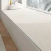 Linha de creme estilo ins almofada de bay window tapete de cabeceira tapete tapete de quarto tapete de sala de estar tapete de laço longo para quarto piso do quarto