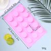 Novo molde de silicone 16 cavidades oval 574 rosquinha chocolate DIY gelo doce pudim sobremesa ovo