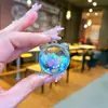 Mini Botella de Arena con Forma de Corazón Llavero Líquido Polvo de Amor Colgante Disco Duro Pequeño Colgante Accesorios de Inyección de Aceite de PVC