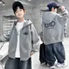 Sudadera con cremallera para niño Primavera y Otoño 2026 Nuevo Top de Otoño para Niños Mayores, Ropa Deportiva de Otoño para Niños, Fresca y Moderna