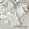 Nova calcinha feminina simples de cor sólida em algodão puro, fundo 100% algodão, antibacteriana, confortável, cintura média, que abraça o quadril, adequada para meninas e estudantes, calcinha biquíni