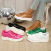 Zapatos de verano nuevos de alta calidad talla grande en 1121 para mujer nuevos europeos y americanos cabeza redonda suela gruesa casual versátil zapatos de viscosa