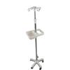 Soporte de Infusión de Acero Inoxidable, Retráctil y Móvil, Caja de Almacenamiento de ABS, Soporte para Bolsa de Goteo, Plegable y Ajustable de Grado Médico al por Mayor
