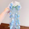 Horquilla de Lirio del Valle Super Hada con Lazo, Accesorio para el Cabello para Mujer, Adorno Floral Fresco y Dulce para la Parte Posterior de la Cabeza, Accesorio para el Cabello de Dulce Estilo Antiguo