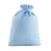 Fabricantes en stock, bolsa de lino con cordón, repelente de mosquitos, bolsita de ajenjo, bolsa para joyería, cosméticos, embalaje de lino de imitación, bolsa de regalo.