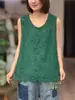 Verano Nuevo Estilo Japonés Dulce Sin Mangas Jacquard 3D Bordado Chaleco Holgado Casual Versátil Top Básico Venta al por Mayor