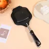 Sartén para sándwiches transfronteriza con bordes prensados, Sartén para sándwiches de doble calentamiento de fondo plano para el hogar de Amazon y molde para pan