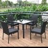 Mesas y Sillas Personalizadas para Exteriores, Sombrilla de Patio, Parasol, Cafetería Exterior, Combinación de Sillas de Ratán para Ocio al Aire Libre, Café