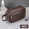 Bolsa de Cosméticos de Cuero PU Gran Capacidad Bolsa de Almacenamiento de Viaje Portátil Impermeable para Maquillaje de Mujer Bolsa de Almacenamiento para Accesorios Digitales