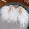 Aretes Ovalados de Acrílico con Patrón de Aguja Plateada, Aretes Sencillos Retro de Alta Gama, Casuales y Versátiles, Aretes Elegantes para Mujer