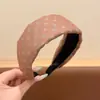 Faixa de Cabelo Retrô de Linho com Bolinhas de Cabeça Larga para Meninas com Testa Alta Uso Diário Sensação de Alto Padrão Presilha de Cabelo Acessório de Cabeça