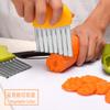 Fábrica en stock, cuchillo ondulado, cortador de patatas, cortador de tiras, cortador de patatas y verduras, cortador de patatas fritas, cuchillo corrugado, cortador de patatas fritas con forma de flor