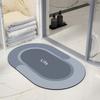 Alfombrilla de baño de terciopelo con tecnología transfronteriza, alfombrilla absorbente antideslizante para baño, alfombrilla de suelo de tierra de diatomeas fácil de cuidar, al por mayor personalizable